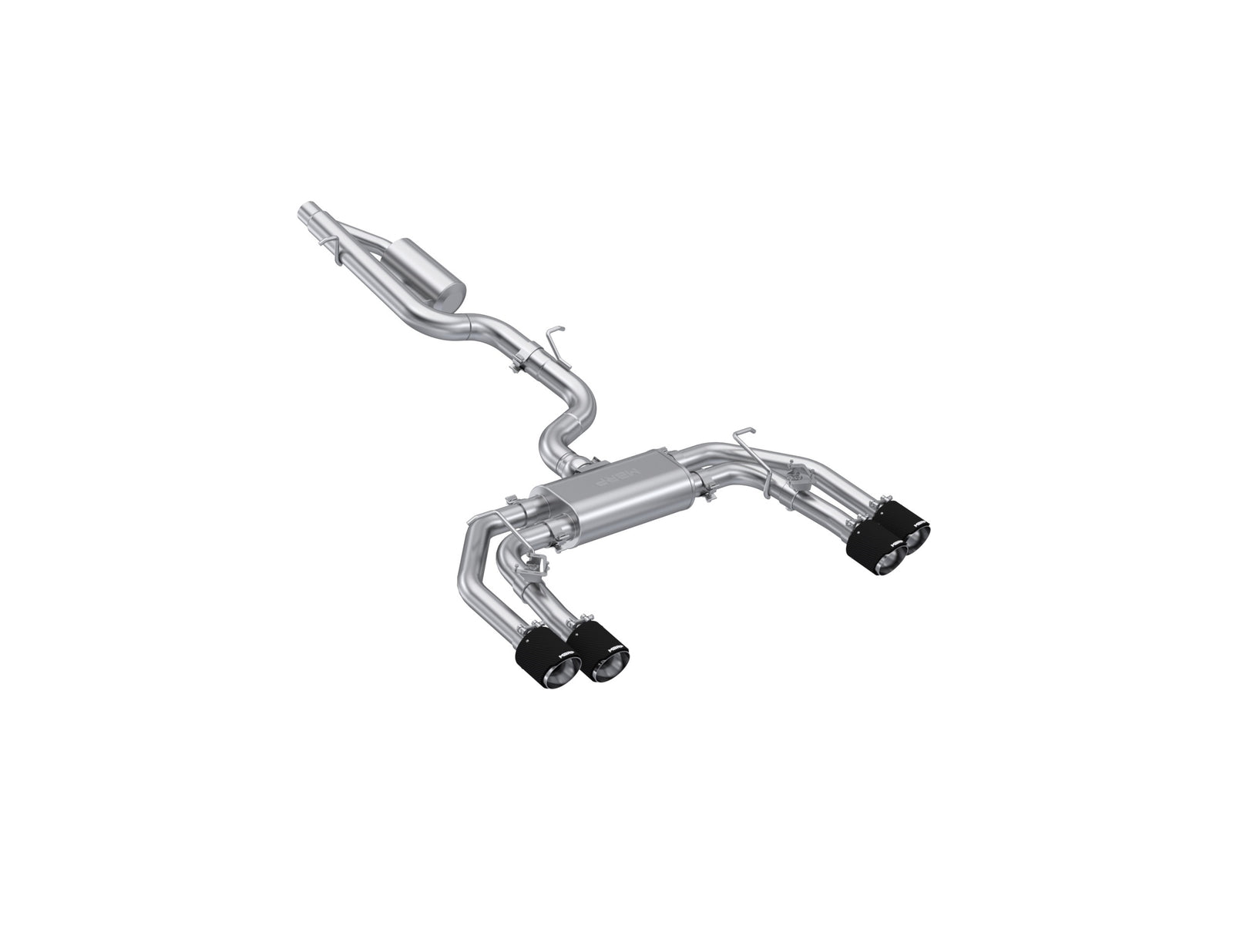 MBRP 2022+ Audi S3 3in Cat Back w/ Quad Carbon Fiber Tips- T304 - S46193CF