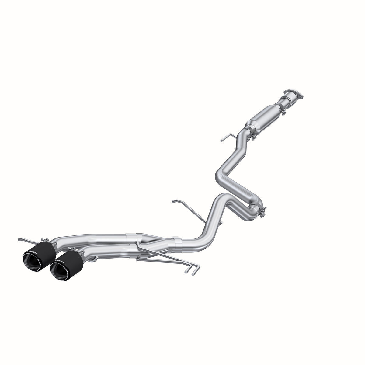 MBRP 13-18 Hyundai Veloster Turbo Dual Exit T409 2 1/2in Cat Back w/ Carbon Fiber Tips - S47034CF