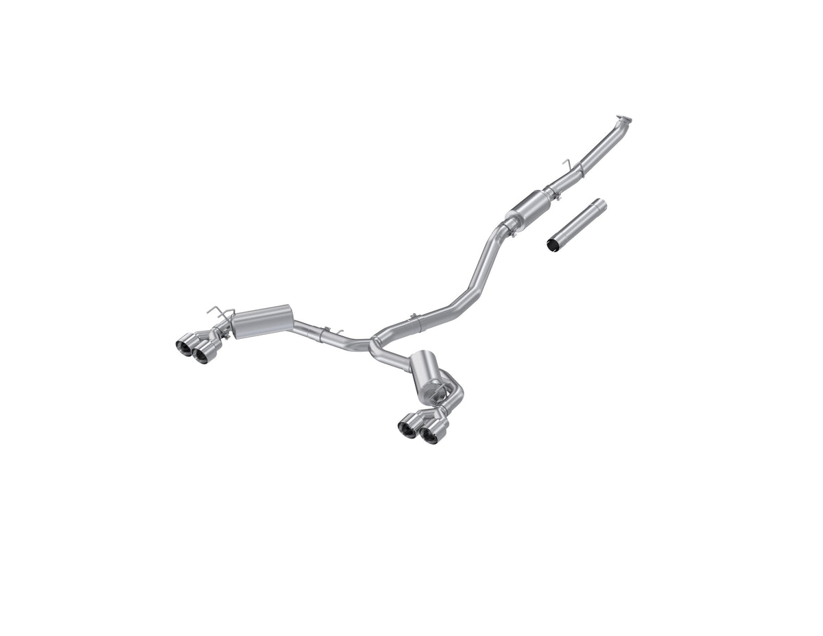 MBRP 22-24 Honda Civic/Sport Touring 1.5L 3in Cat-Back 2.5in Dual Split Rear w/ Quad Tips - S4906AL