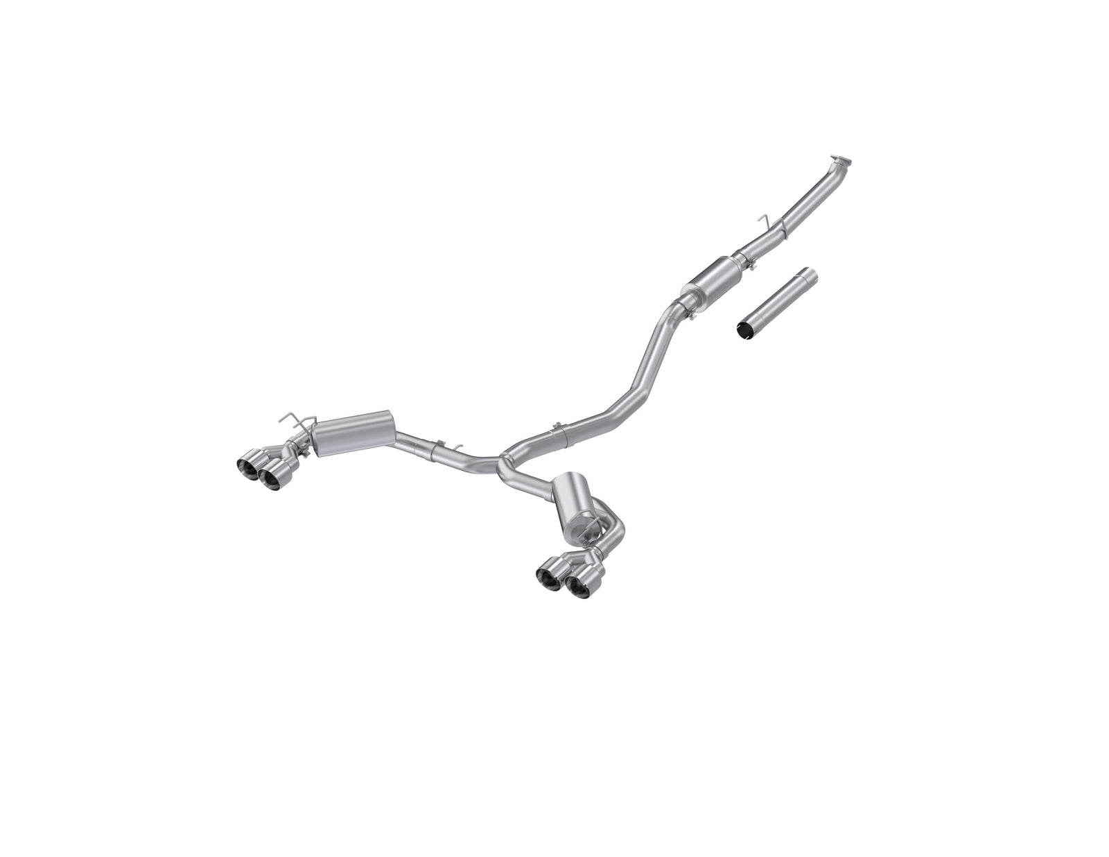 MBRP 22-24 Honda Civic/Sport Touring 1.5L 3in Cat-Back 2.5in Dual Split Rear w/ Quad Tips - S4906AL