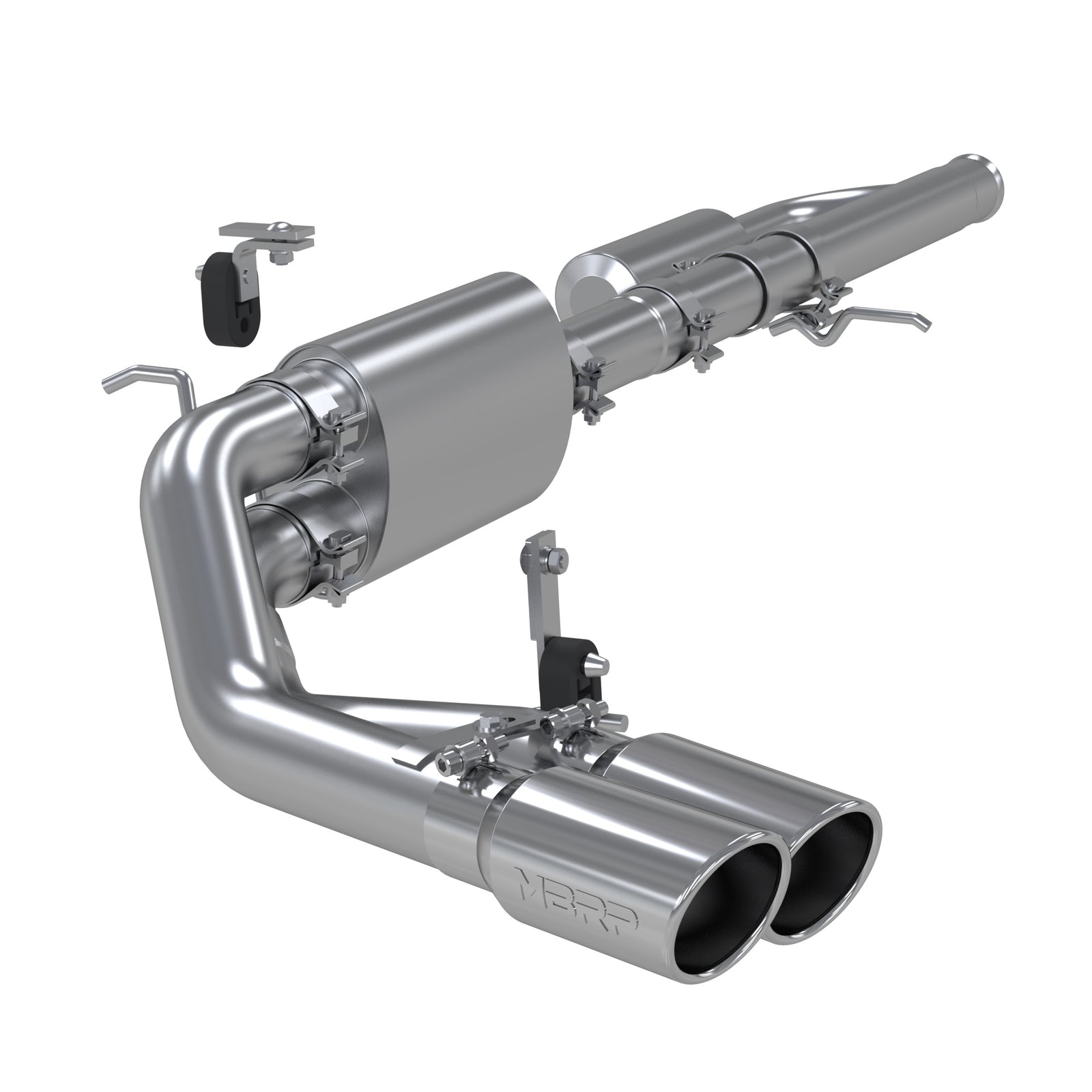 MBRP 09+ Chevrolet Silverado 1500 3in Cat Back Pre-Axle Dual Outlet w/ 4in Tip - AL - S5081AL