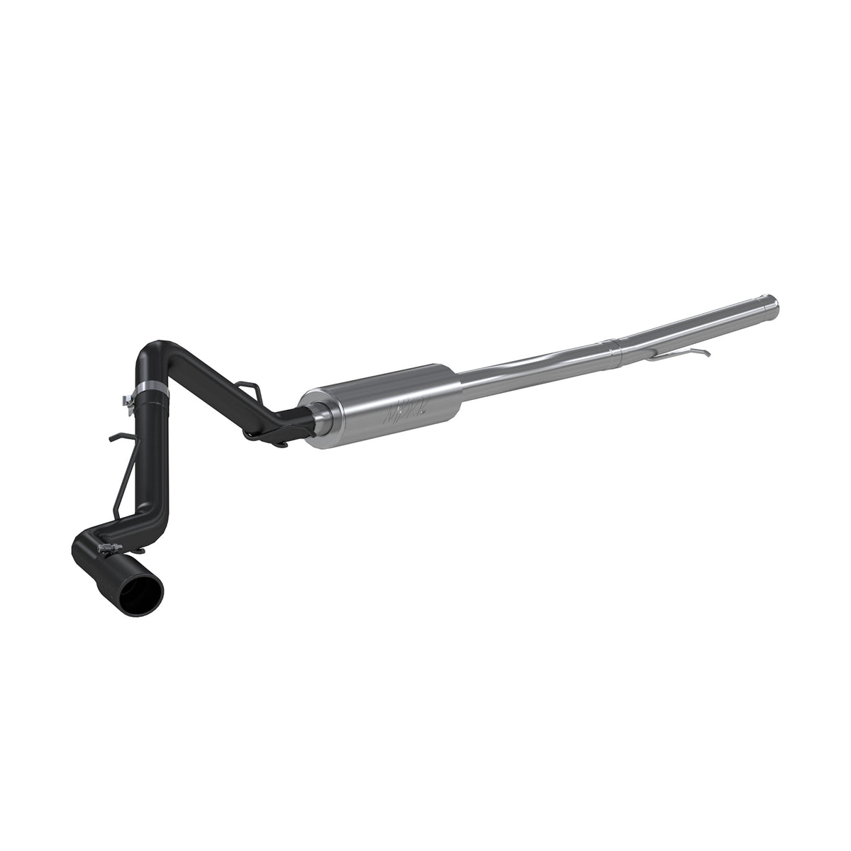 MBRP 2019 Chevrolet/GMC 1500 Silverado/Sierra 4.3L & 5.3L 3 in Cat Back, Single Side (Black Coated) - S5087BLK