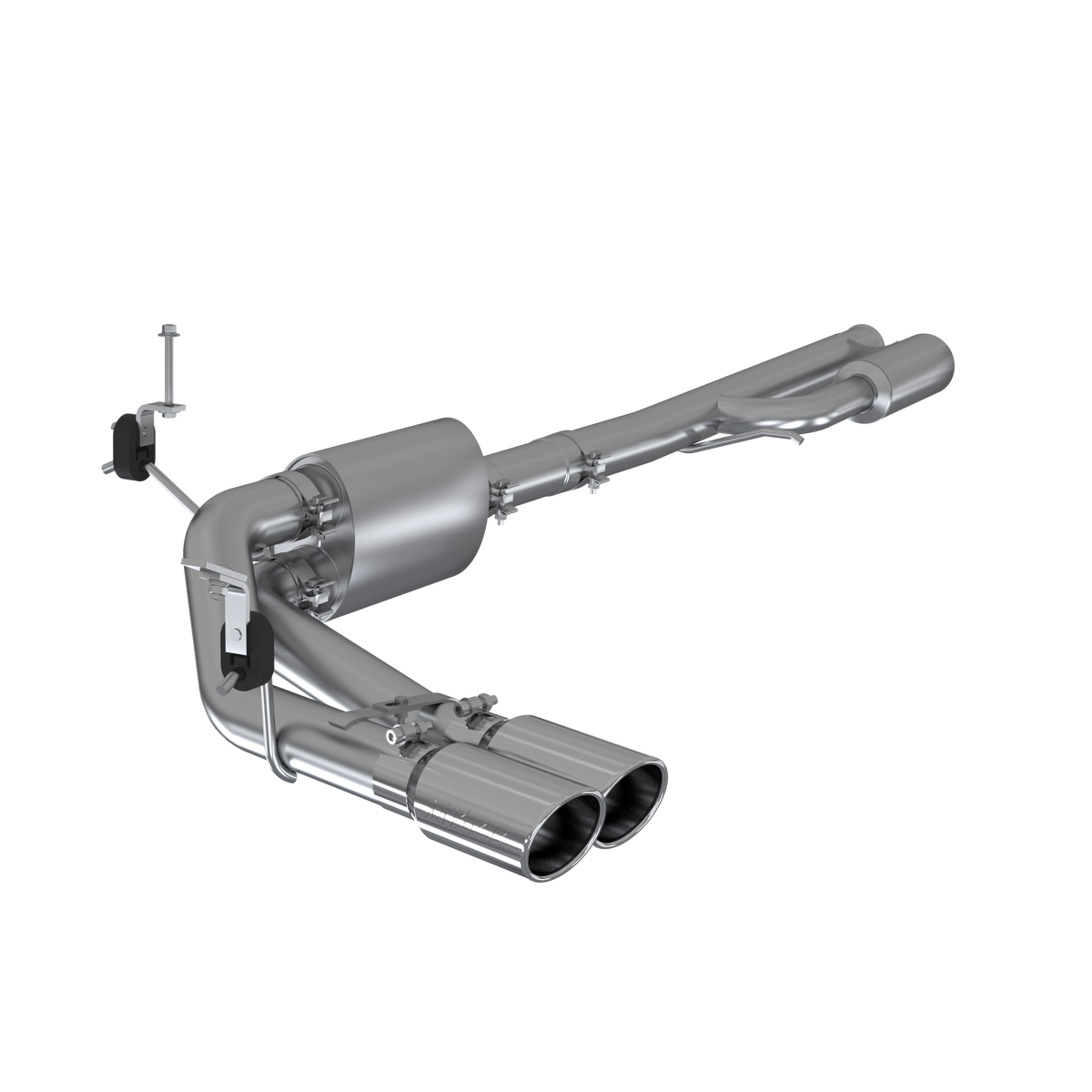 MBRP 2019+ Chevrolet Silverado 1500 4.5L/5.3L Pre-Axle Dual Side Exite w/ 4in OD Tip - AL - S5092AL