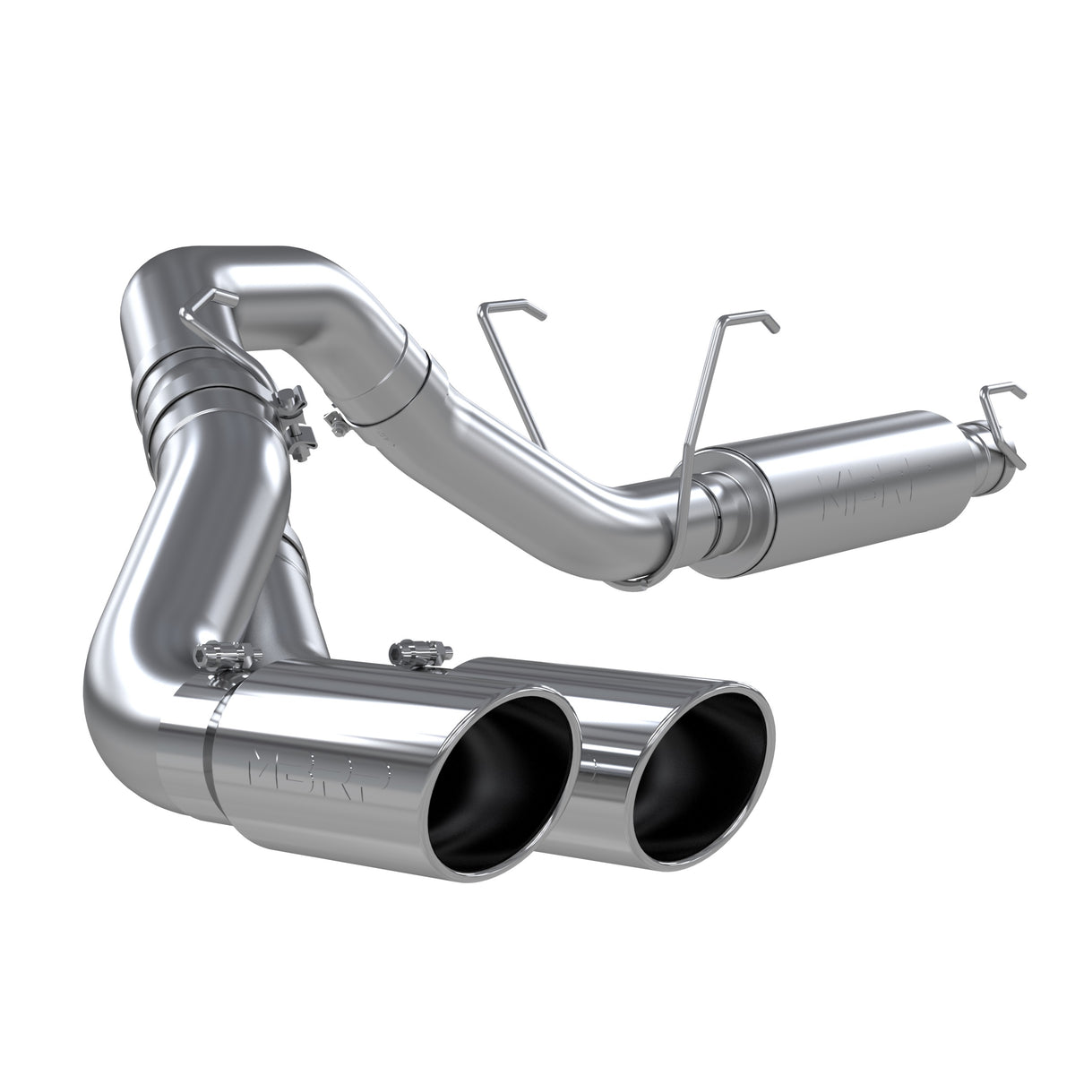 MBRP 14-16 Ram 2500/3500 6.4L 4in AL Single Side Dual Outlet Cat Back Exhaust - S5150AL