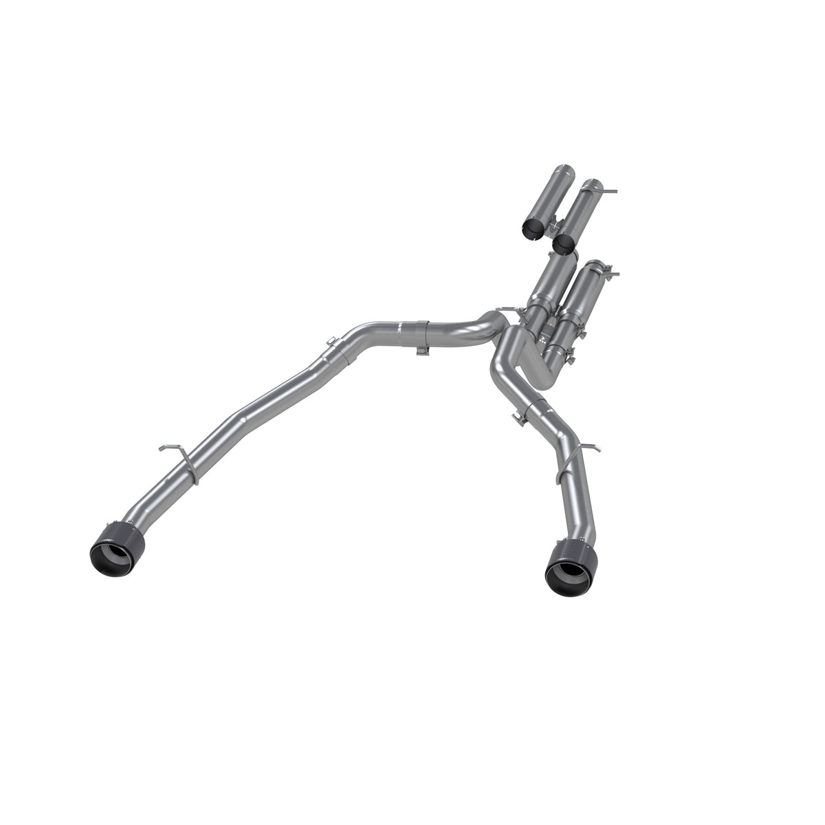 MBRP 2021 Ram TRX 6.2 S/C 3in Catback Dual Rear Carbon Fiber Tips(Race)- T304 - S51543CF