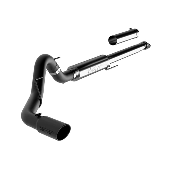 MBRP 2015 Ford F-150 2.7L / 3.5L EcoBoost 4in Cat Back Single Side Black Exhaust System - S5259BLK