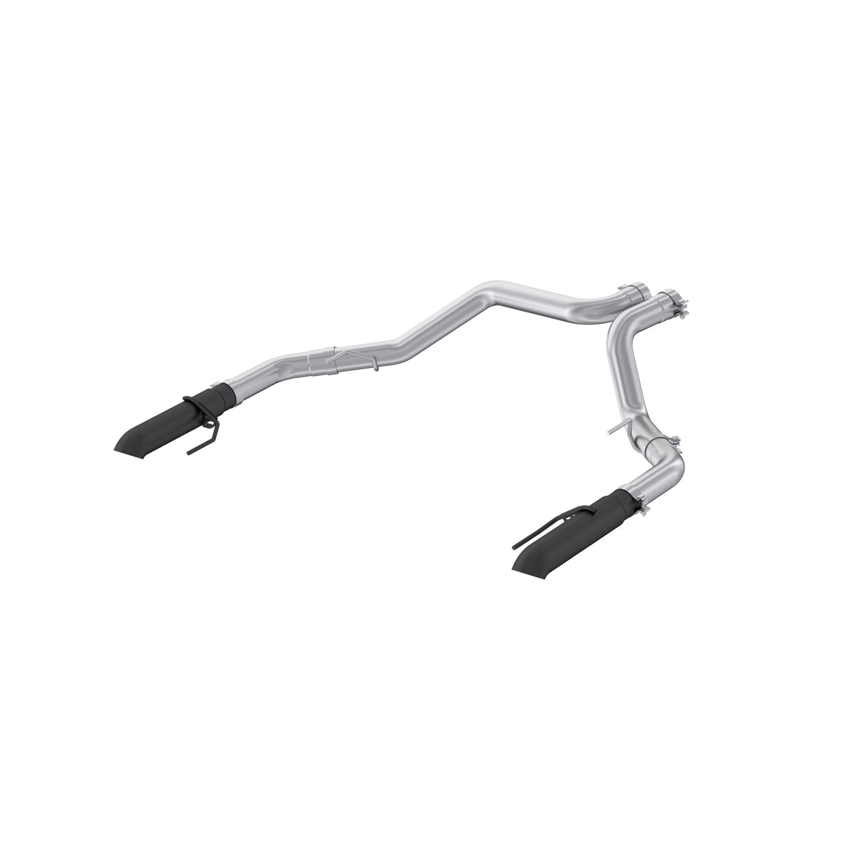 MBRP 2022+ Ford F-150 Raptor 3.5L / Raptor R 5.2L 3in Dual Rear Exit Turndown Axle Back - Black - S5278BLK