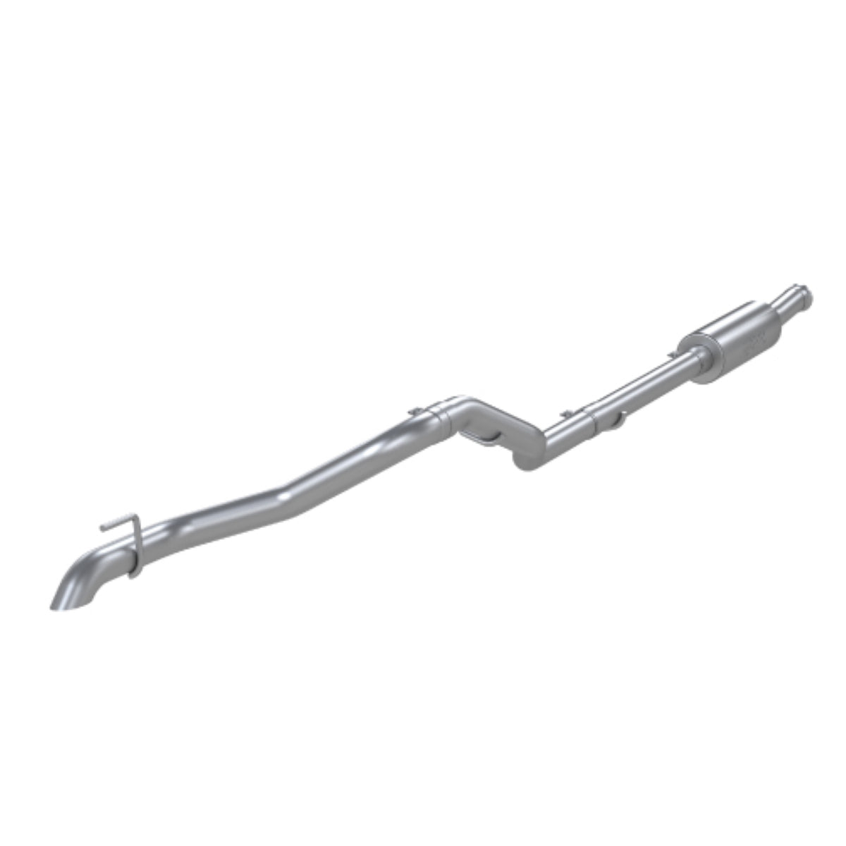 MBRP 2020 Jeep Gladiator 3.6L 2.5in Single Rear Exit Cat Back Exhaust - Aluminized (Off-Road) - S5537AL