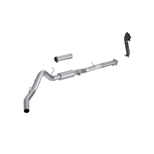 MBRP 01-04 Chevy Silverado / GMC Sierra 2500/3500HD 4in OD CatBack Single Side Exit w/ Downpipe - AL - S6001P