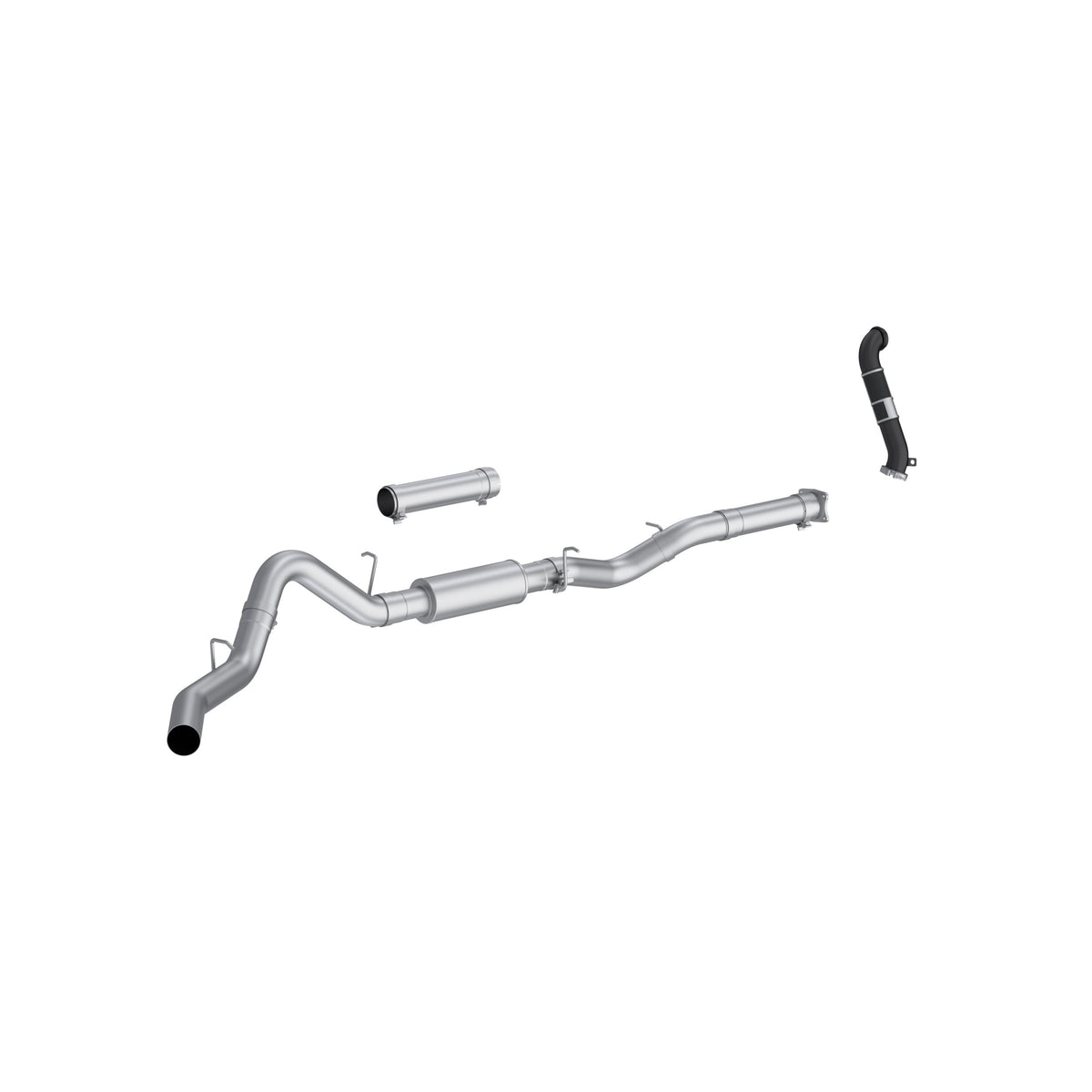MBRP 2005 Chevy Silverado / GMC Sierra 2500/3500HD 4in OD CatBack Single Side Exit w/ Downpipe - AL - S6003P
