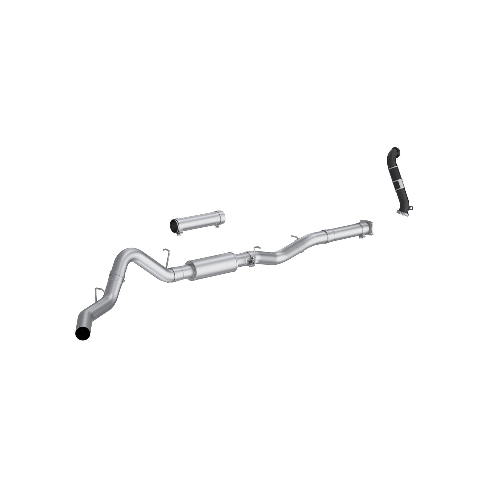 MBRP 2005 Chevy Silverado / GMC Sierra 2500/3500HD 4in OD CatBack Single Side Exit w/ Downpipe - AL - S6003P