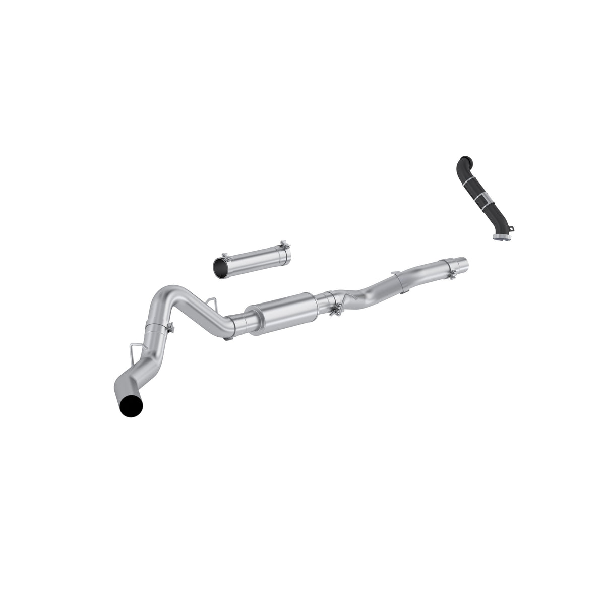 MBRP 06-07 Chevy Silverado / GMC Sierra 2500/3500HD 4in OD CatBack Single Side Exit w/ Downpipe - AL - S6007P