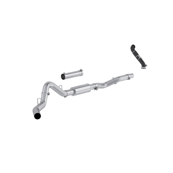 MBRP 06-07 Chevy Silverado / GMC Sierra 2500/3500HD 4in OD CatBack Single Side Exit w/ Downpipe - AL - S6007P