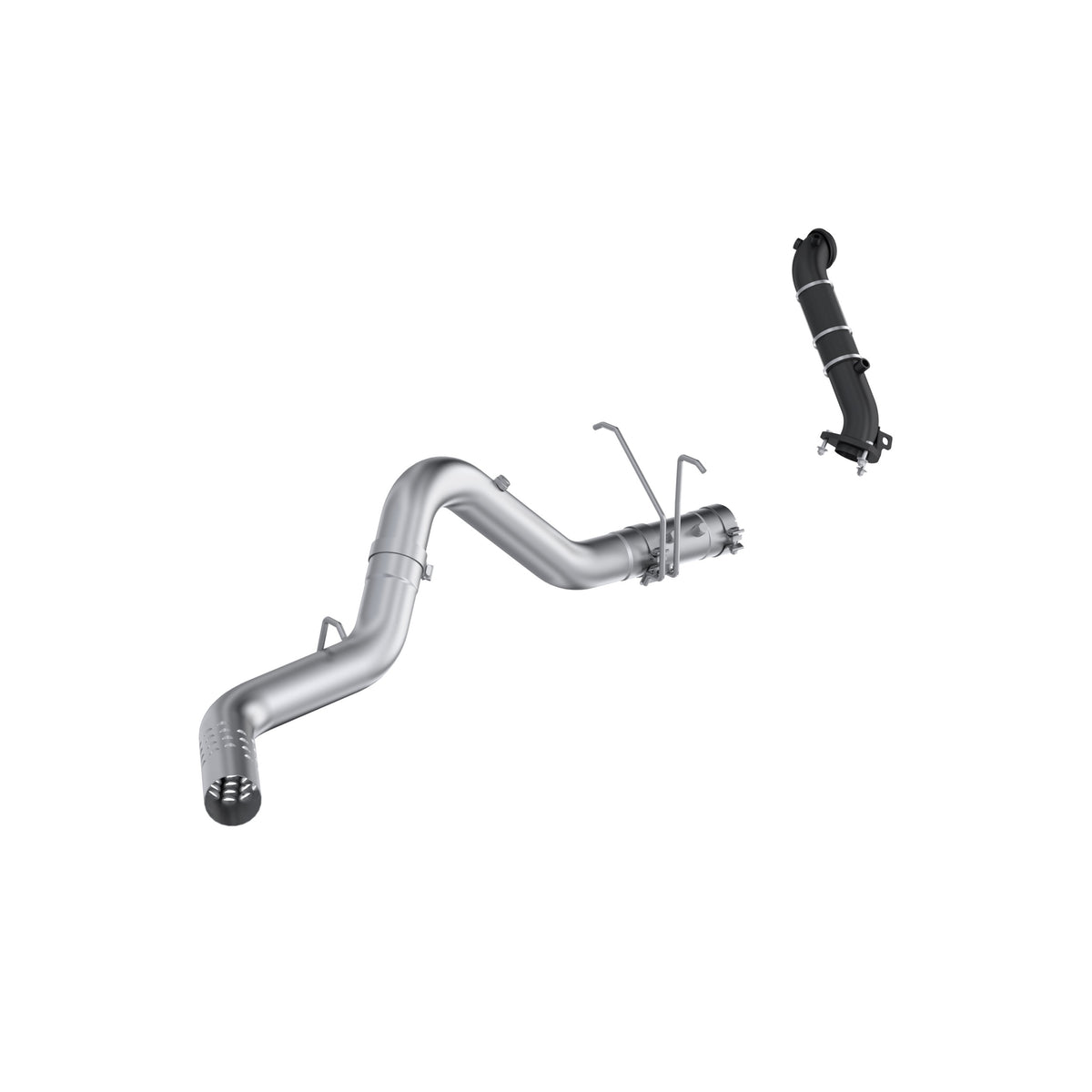 MBRP 15-16 Chevy Silverado / GMC Sierra 2500/3500HD 4in OD CatBack Single Side Exit w/ Downpipe - AL - S6009PLM
