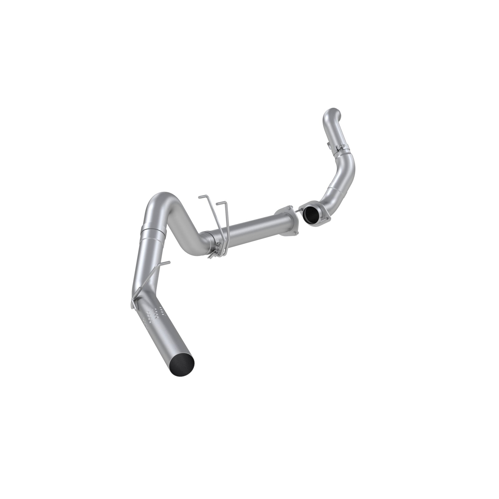 MBRP 11-14 F250/F350/F450 6.4L PS CC/SC AL Steel 4in Filter-Back Single Side - No Muffler w/ DP - S6284PLM