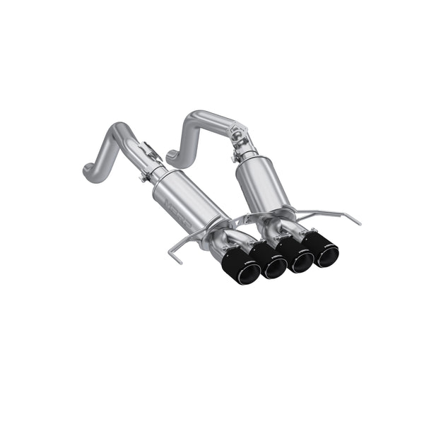 MBRP 14-19 Chevrolet Corvette 3in Dual Split Rear Cat Back w/ Carbon Fiber Tips - S70303CF