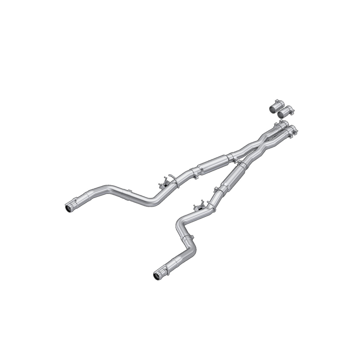 MBRP 15-23 Dodge Challenger 6.2L, 6.4L HEMI AL Steel 3in Cat-Back Dual Split - Street Version - S7103AL