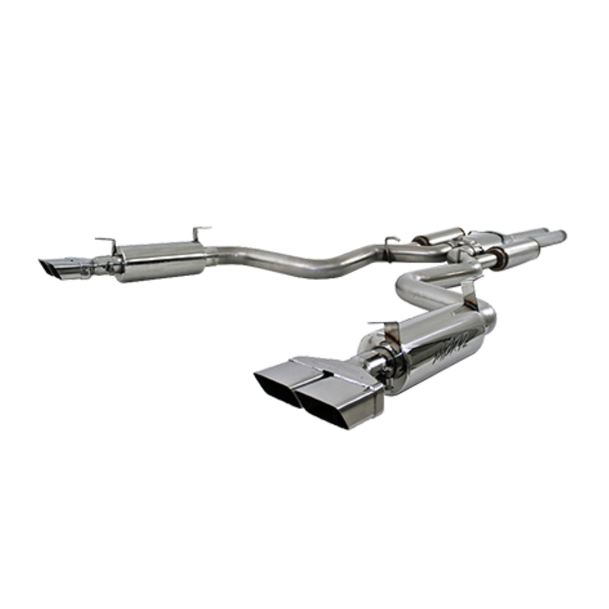 MBRP 08-11 Dodge Challenger SRT8 6.1L Hemi T304 Cat Back Dual Split Rear - S7110304