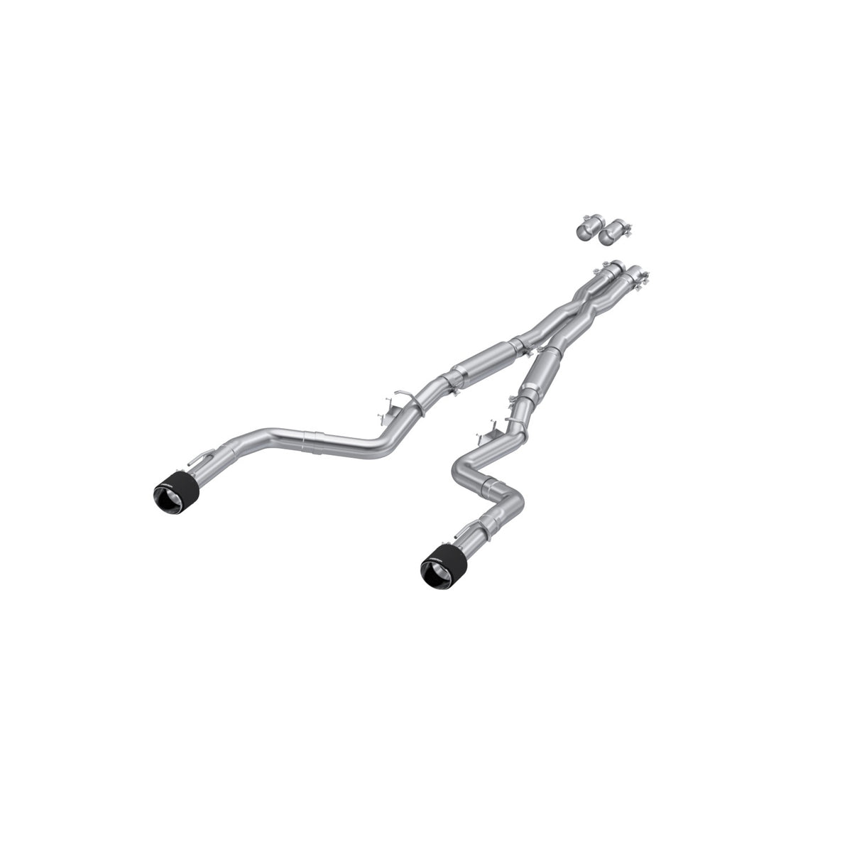 MBRP 17-21 Charger 5.7/6.1/6.4L 3in Dual Rear Exit SS Catback Exhaust w/ Carbon Fiber Tips - S71173CF