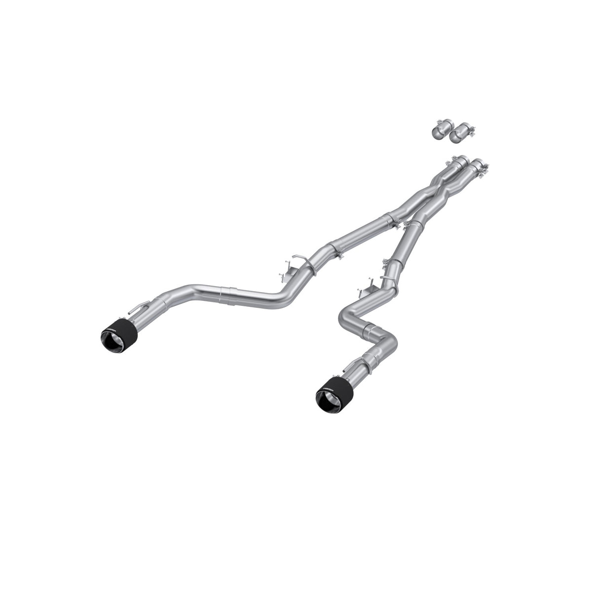 MBRP 17-21 Charger 5.7L/6.2L/6.4L 3in Race Profile Cat-Back w/Dual Carbon Fiber Tips T304 SS Exhaust - S71183CF