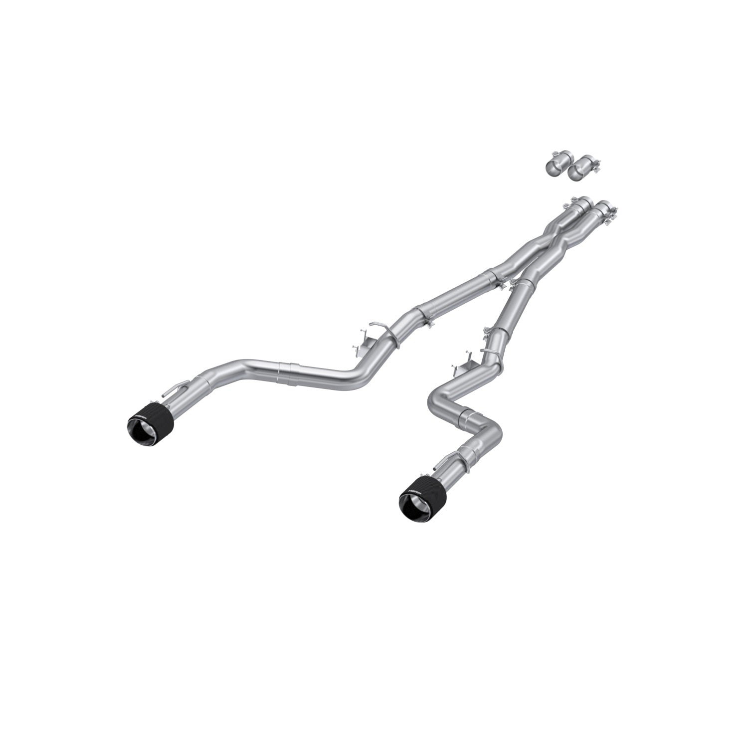 MBRP 17-21 Charger 5.7L/6.2L/6.4L 3in Race Profile Cat-Back w/Dual Carbon Fiber Tips T304 SS Exhaust - S71183CF
