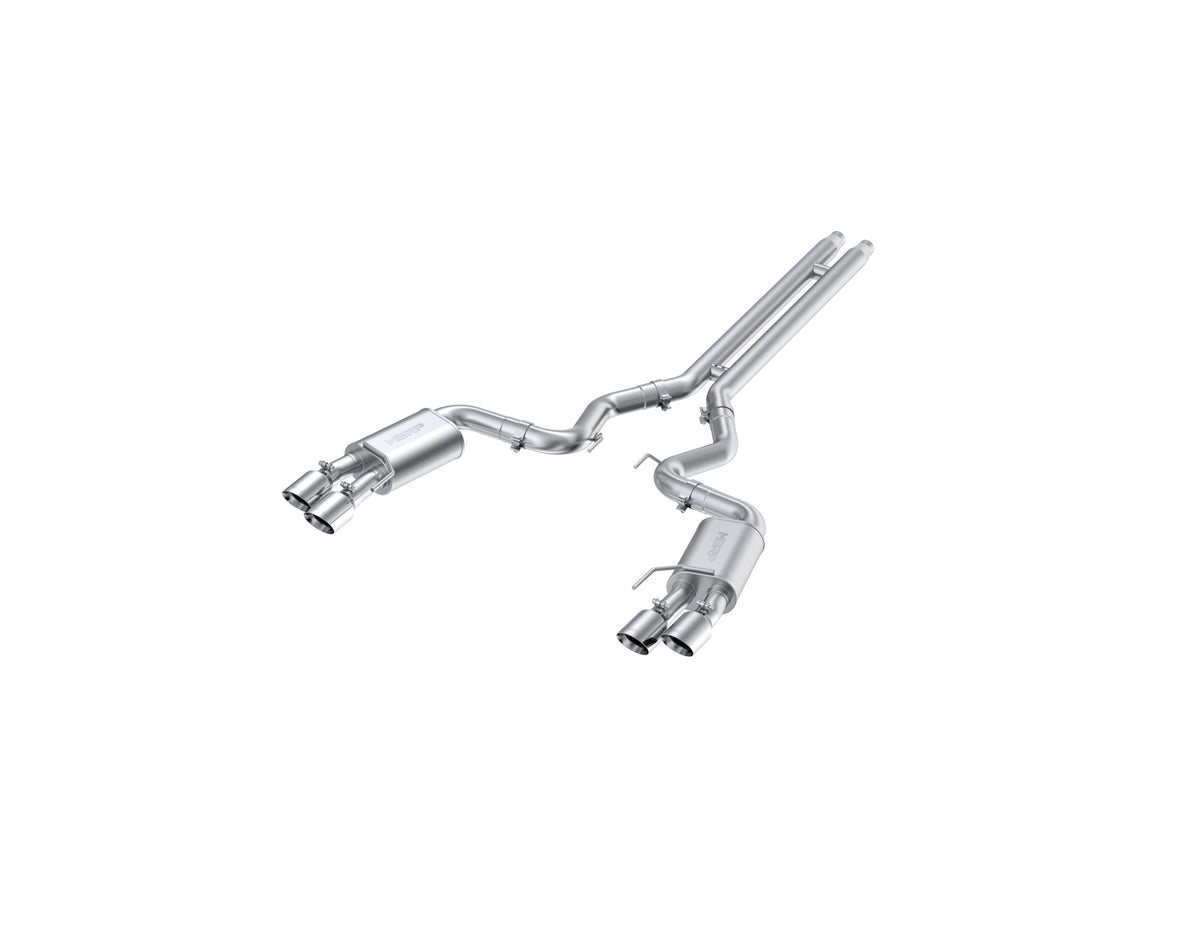 MBRP 18-19 Ford Mustang GT 5.0 3in Dual Split Rear Cat Back w/ Quad 4.0in Dual Wall Tips- T304 - S7205304
