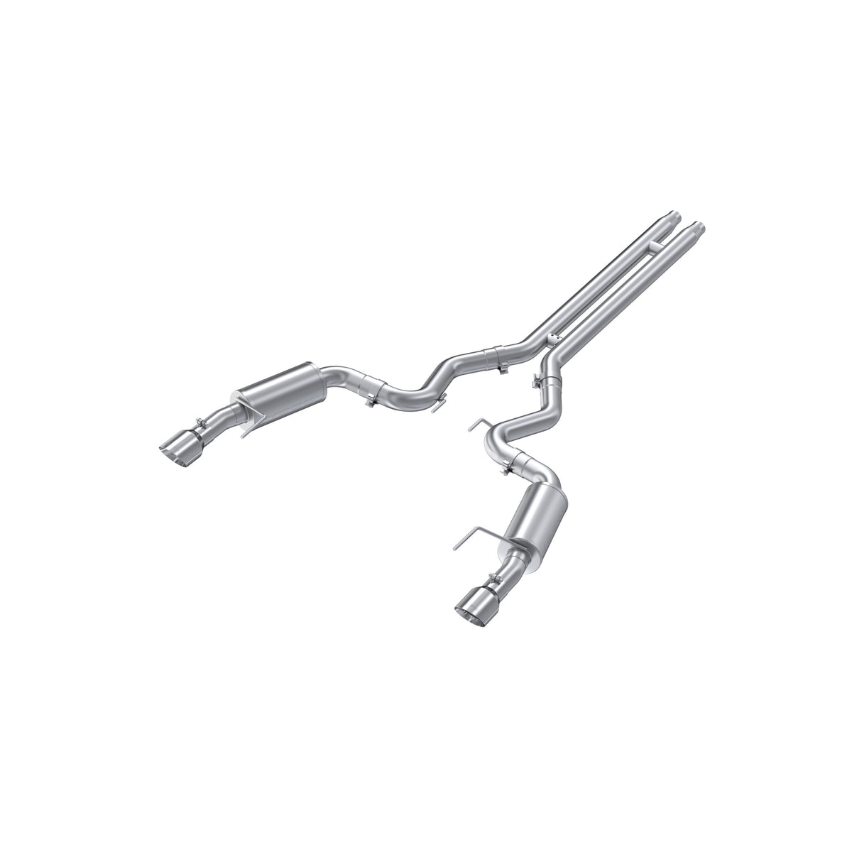 MBRP 15 Ford Mustang GT 5.0 Convertible T409 3in Cat Back Dual Split Rear Exit (Street Version) - S7239409