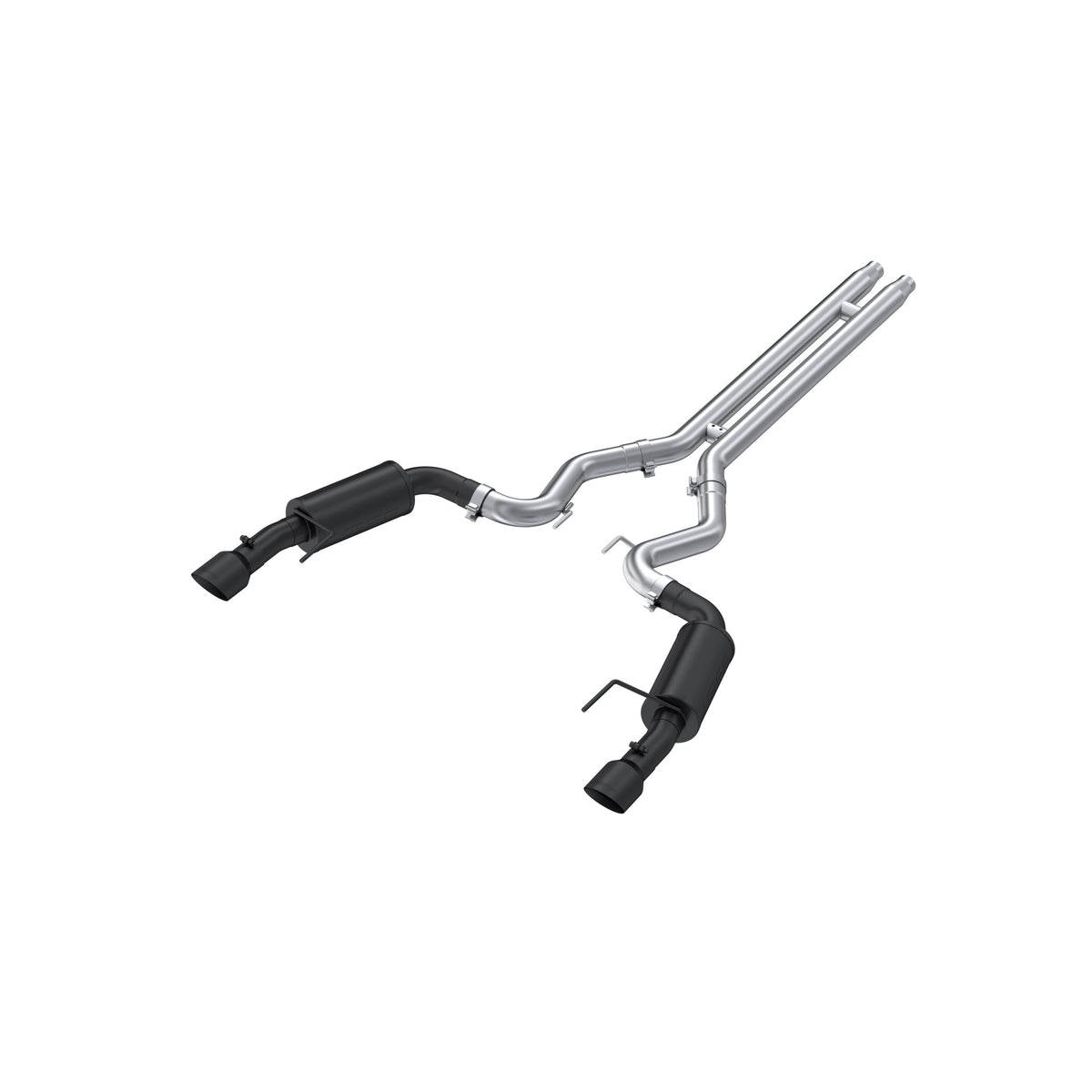 MBRP 15 Ford Mustang GT 5.0 Convertible Black 3in Cat Back Dual Split Rear Exit (Street Version) - S7239BLK