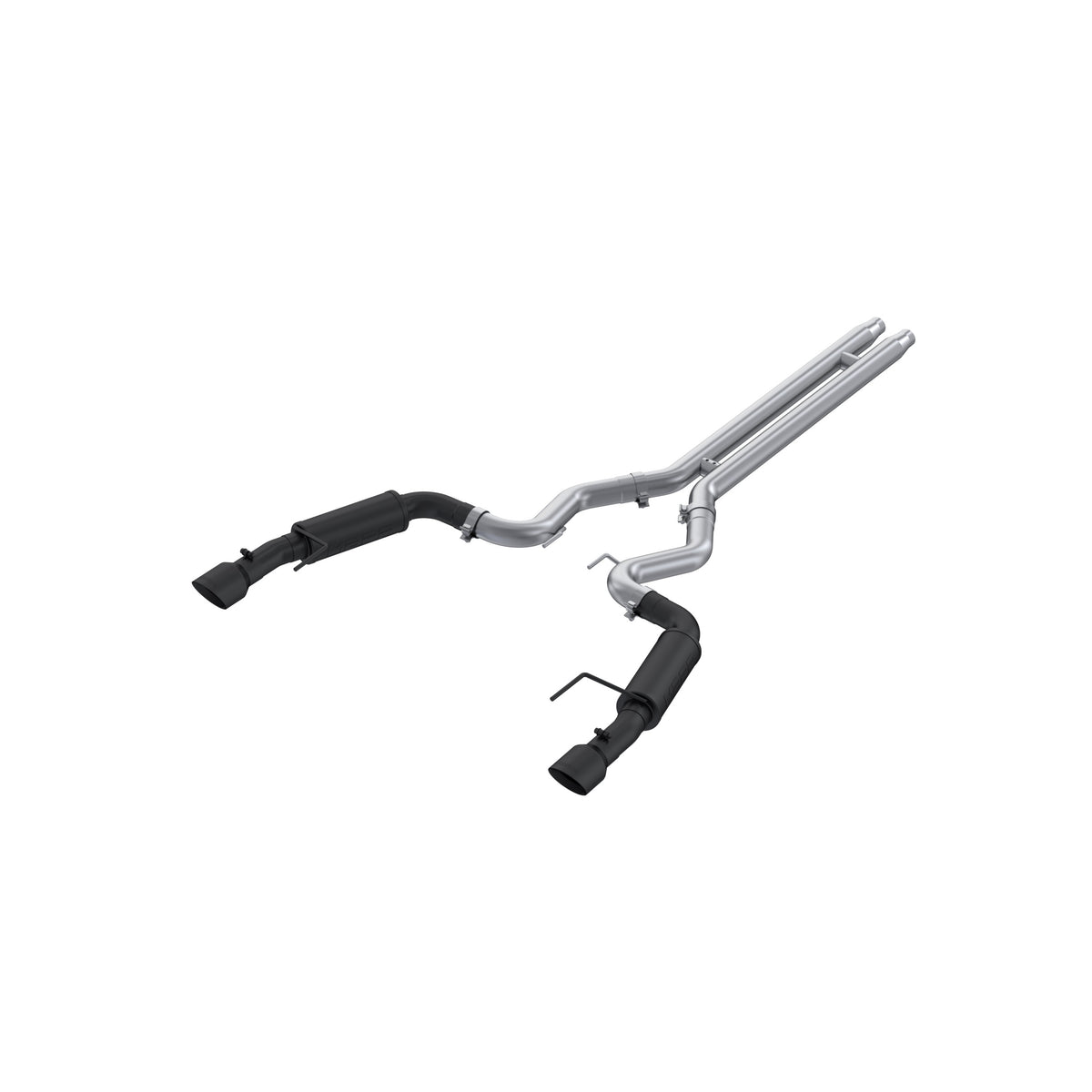 MBRP 2024Ford Mustang GT S650, 5.0 3in Cat-Back Dual Split Black-Coated Aluminized Steel - S7253BLK