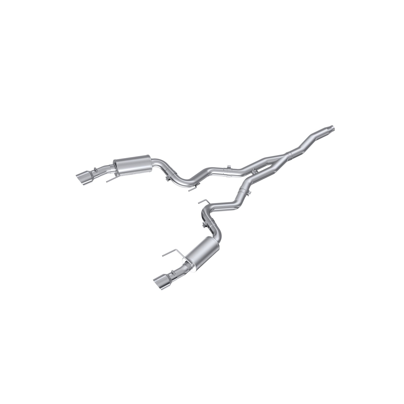 MBRP 15-18 Ford Mustang EcoBoost 2.3L T409 3in Cat Back Dual Split Rear Exit (Street Version) - S7274409