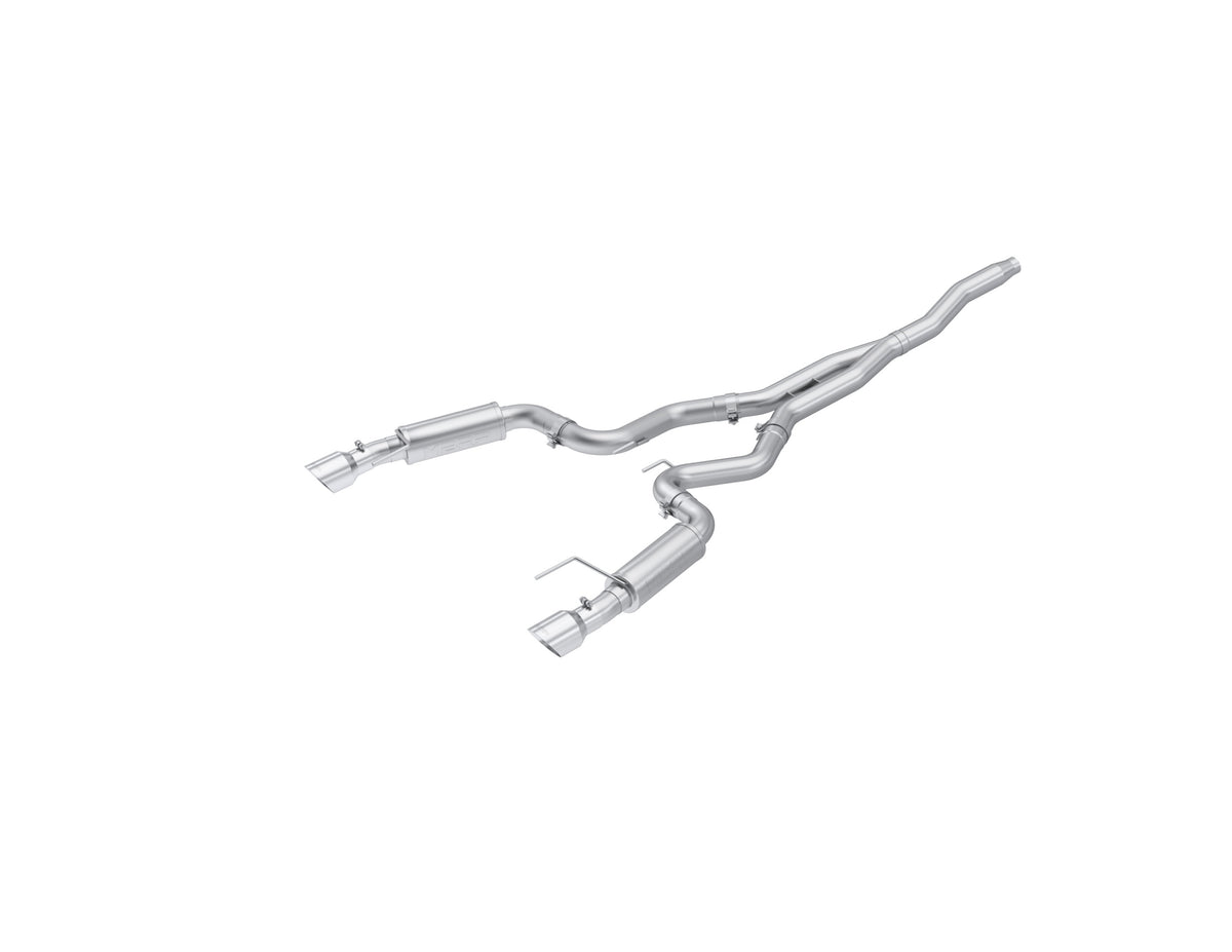 MBRP 15-19 Ford Mustang EcoBoost 2.3L Alum 3in Cat Back Dual Split Rear Exit (Race Version) - S7275AL