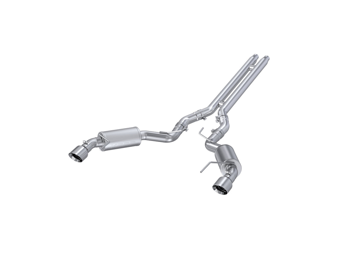 MBRP 15 Ford Mustang GT 5.0 3in Cat Back Dual Split Rear Street Version 4.5in Tips - T409 - S7277409