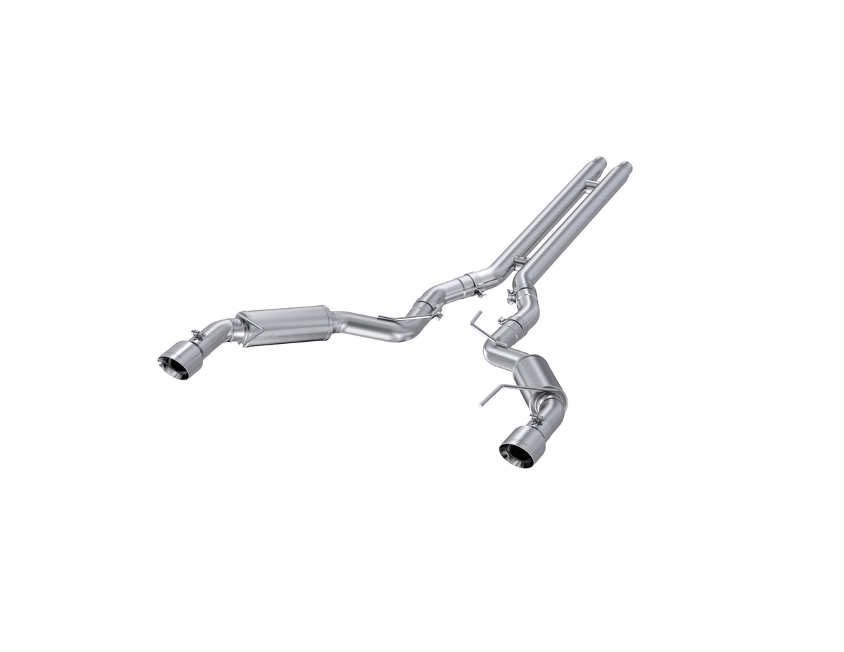 MBRP 15-17 Ford Mustang GT 5.0 3in Cat Back Dual Split Rear Race Version 4.5in Tips - Aluminized - S7278AL