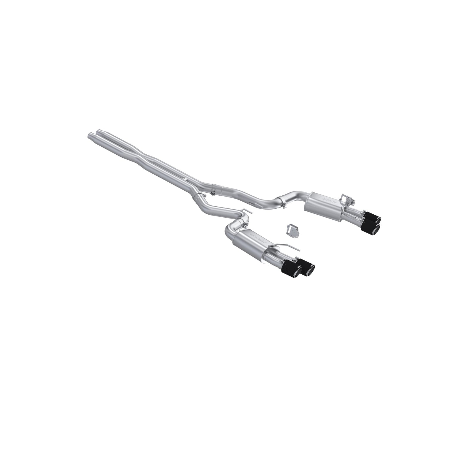 MBRP 2024+ Ford Mustang GT Armor Pro 3in Steet Profile Catback Exhaust  - Carbon Fiber Tips - S72803CF