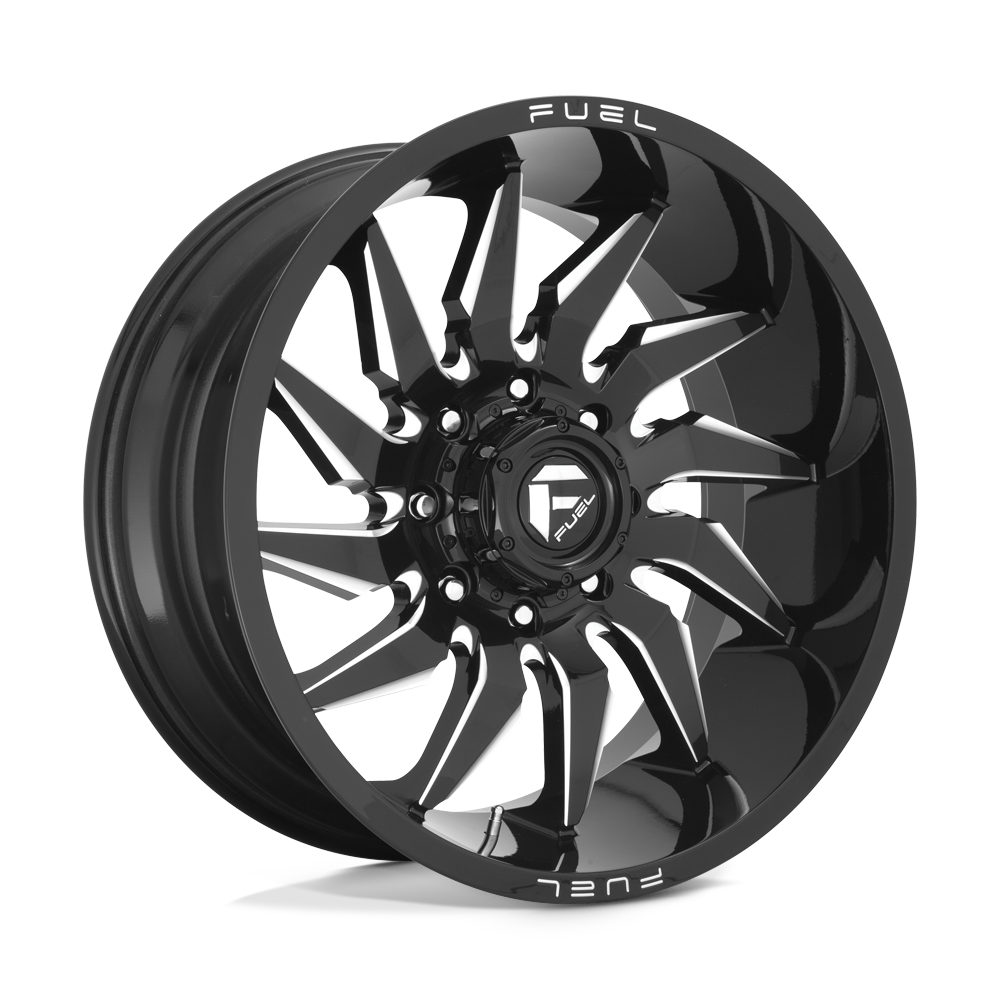 Fuel Off-Road D744 24X12 Gloss Black Milled 6x139.7 -44mm
