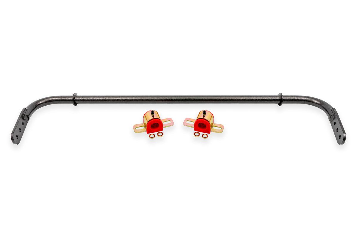 BMR 10-11 5th Gen Camaro Rear Hollow 25mm Adj. Sway Bar Kit w/ Bushings - Black Hammertone - SB017H
