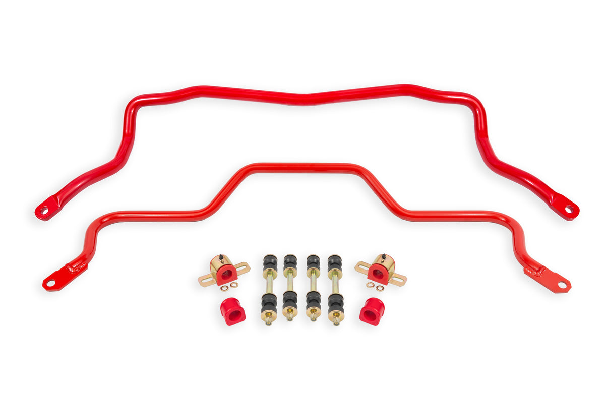 BMR 82-82 3rd Gen F-Body Front & Rear Sway Bar Kit w/ Bushings - Red - SB027R