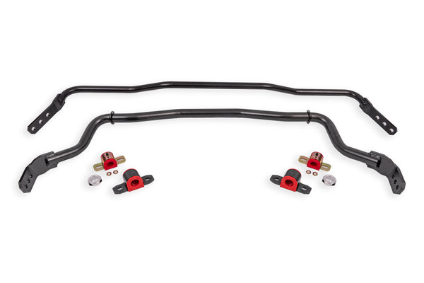 BMR 15-23 S550 Mustang Front & Rear Sway Bar Kit w/ Bushings - Black Hammertone - SB043H