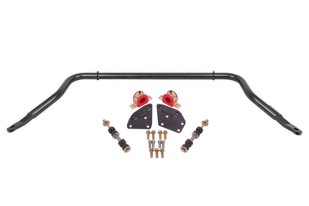 BMR 82-92 Chevrolet Camaro Sway Bar Kit Front Hollow 35mm Non-Adjustable - Black Hammertone - SB331H
