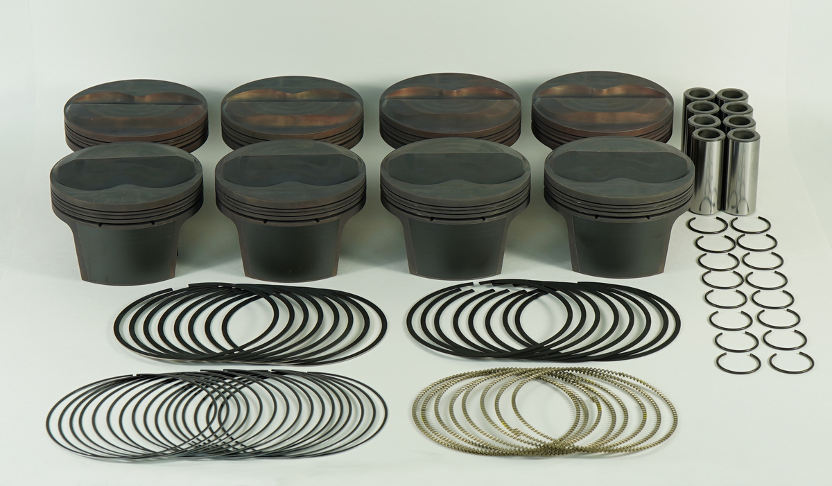 Mahle Piston Set Chevy 400ci 4.125in Bore 3.750in Stroke 6.0in Rod 12.2:1 CR Piston Set of 8 - 930212525