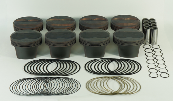 Mahle Piston Set Chevy 400ci 4.125in Bore 3.750in Stroke 6.0in Rod 12.2:1 CR Piston Set of 8 - 930212525