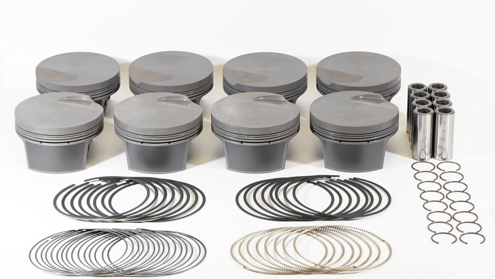 Mahle MS Piston Set SBF 408ci 4.030in Bore 4.00in Stroke 6.0in Rod .927 Pin -20cc 10.0 CR Set of 8 - 930252430
