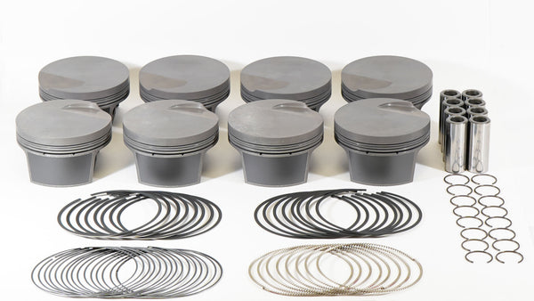 Mahle MS Piston Set SBF 408ci 4.030in Bore 4.00in Stroke 6.0in Rod .927 Pin -20cc 10.0 CR Set of 8 - 930252430