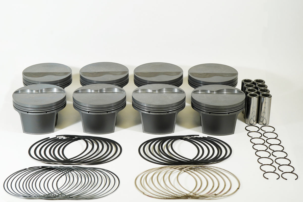 Mahle MS Piston Set SBF 392ci 4.030in Bore 3.85in Stroke 6.2in Rod .927 Pin -6cc 11.1 CR Set of 8 - 930244230