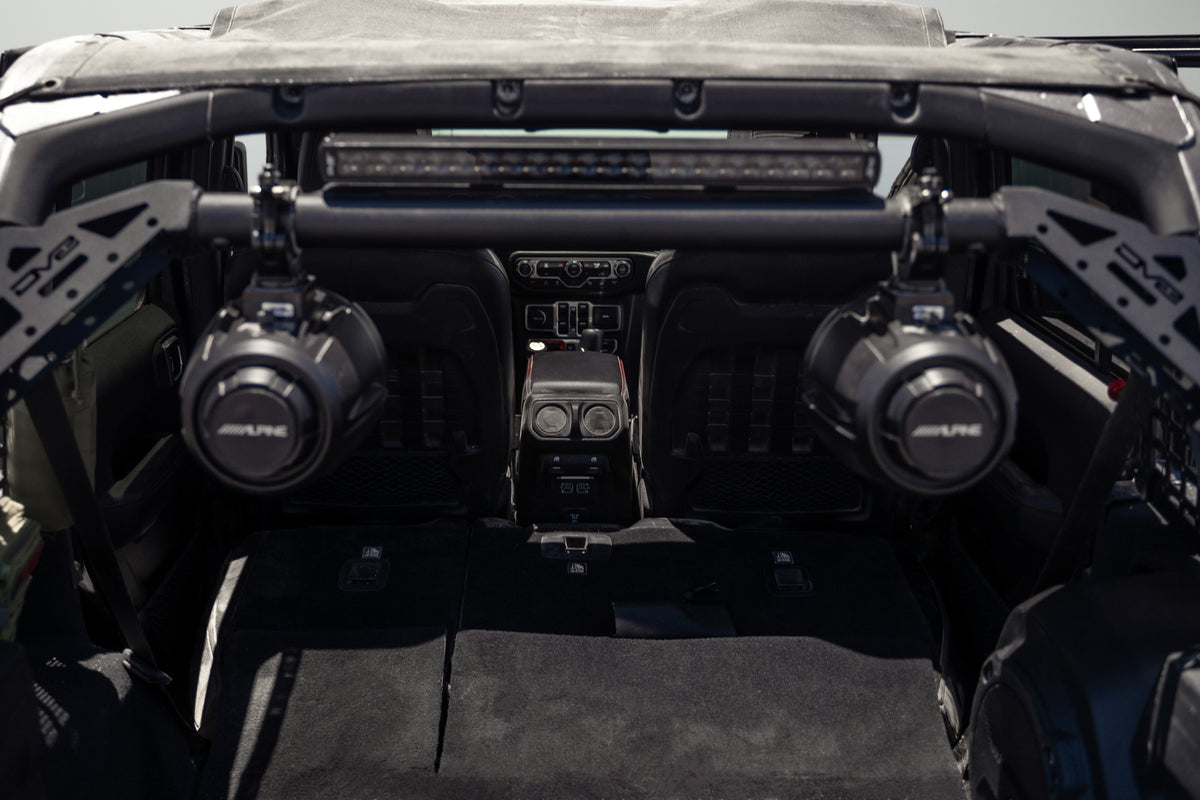 DV8 Offroad - Jeep Wrangler JL Rear Speaker & Light Bar Mount - SBJL-01