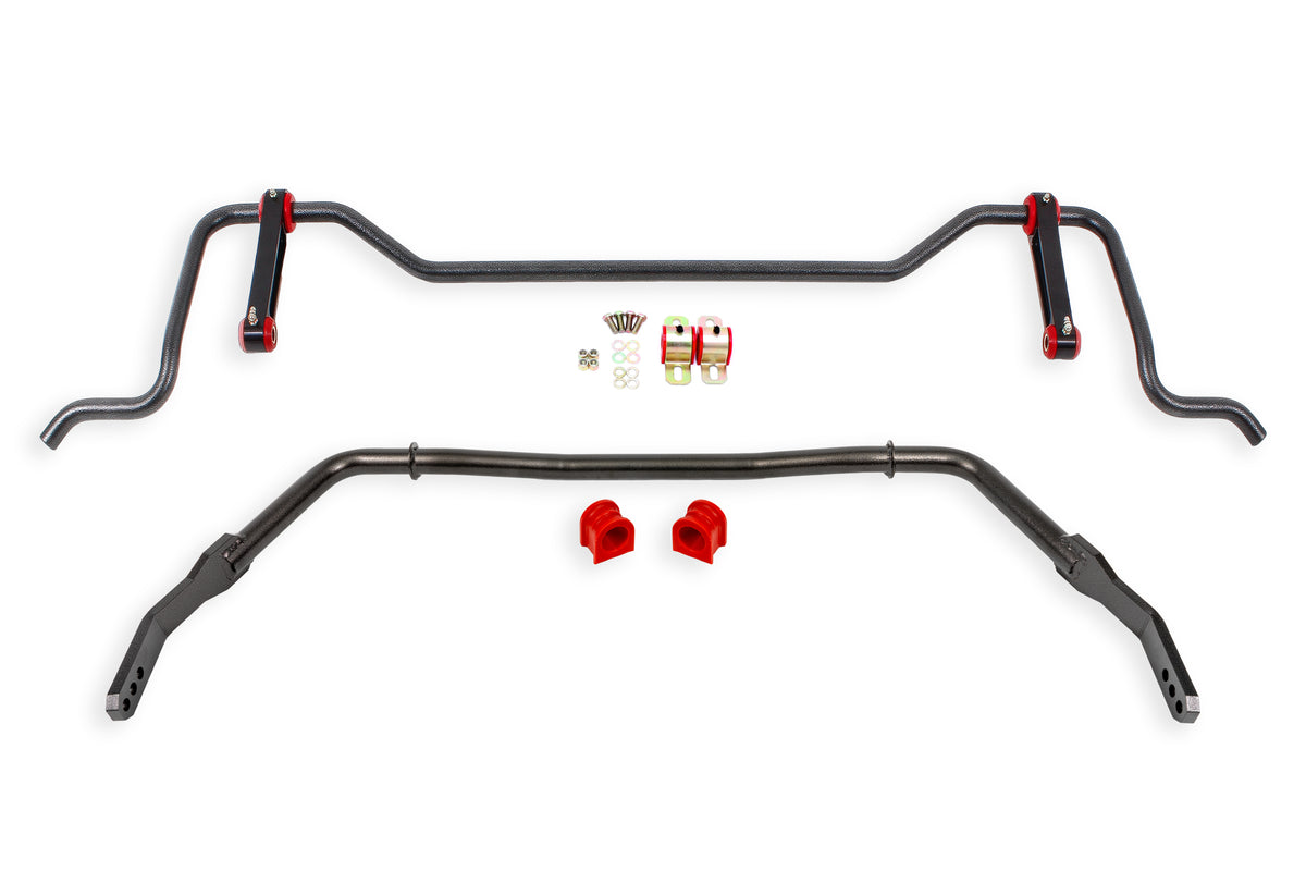 BMR 05-10 Ford S197 Mustang Sway Bar Package - Black Hammertone - SBP010H for 2005-2014 Ford Mustang