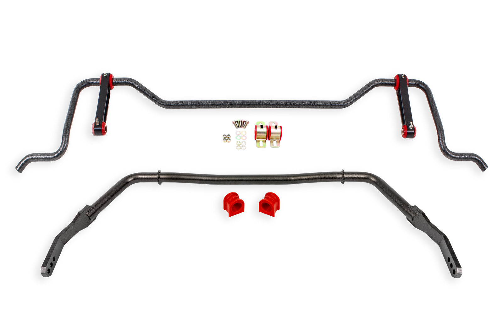 BMR 05-10 Ford S197 Mustang Sway Bar Package - Black Hammertone - SBP010H for 2005-2014 Ford Mustang