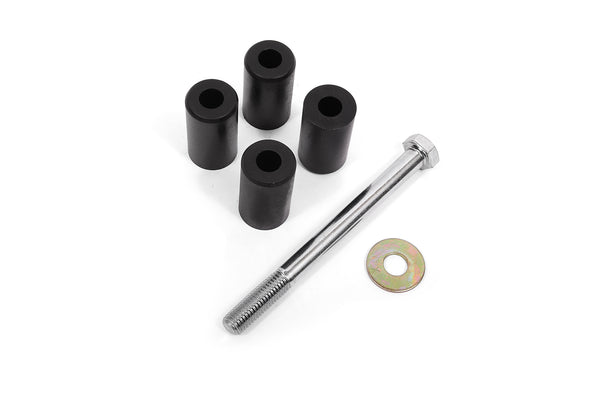 BMR 15-23 Ford Mustang S550 Rear Cradle Bushing Kit w/ Centering Sleeves- Black - SCB766