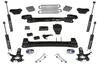 Superlift 99-06 Chevy Silv/GMC Sierra 1500 4WD 6in Lift Kit - Knuckle Kit w/ Superlift Shocks - K121 - front view