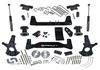 Superlift 14-18 Chevy Silv 1500 4WD 6.5in Lift Kit w/Alum/Stamped Steel Cntrl Arms & SLF Rear Shocks - K161 - front view